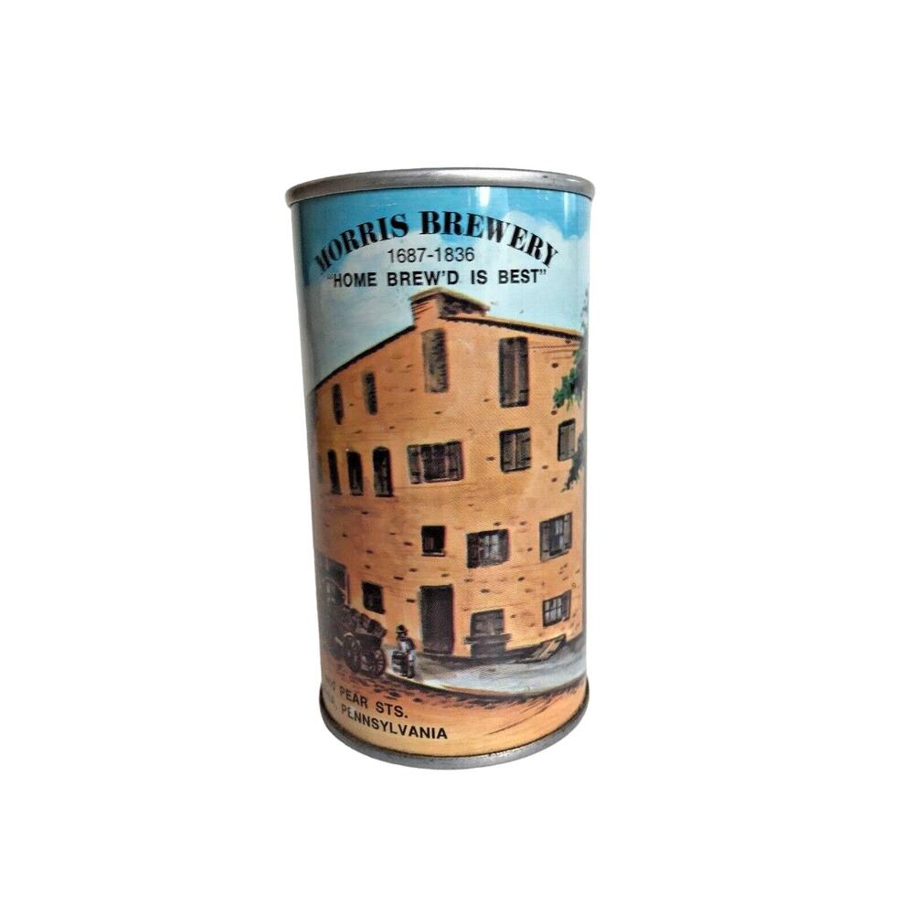 MORRIS BREWERY 1687-1836 ss Empty CAN w/ Brewery Scene Philadelphia PA